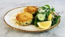 Jumbo Lump Crab Cakes & Greens