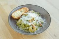 Pesto Linguine with Prawns