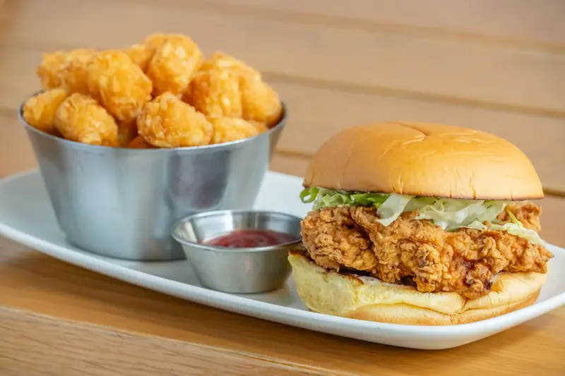 crispy chicken burger