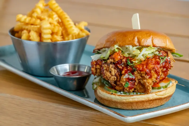 korean chicken burger